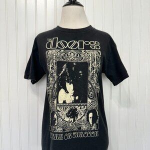 Vintage The Doors Nouveau "Break On Through" Graphic T-shirt Black Band Tee